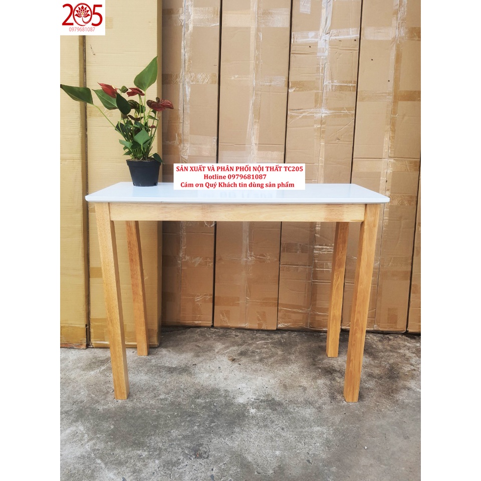 BÀN LÀM VIỆC TC205 - 900x365x730 CHÂN VUÔNG -580k - GỖ CAO SU