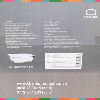 khay thủy tinh lock&lock - khay thủy tinh lock&lock