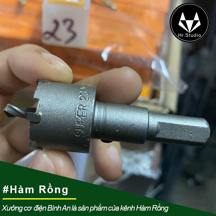 Mũi khoan vét lỗ tròn đường kính phi 23MM màu xám