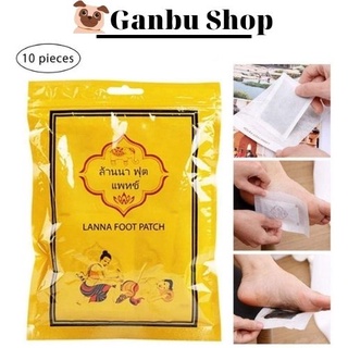 Gói 10 miếng dán thải độc chân thái lan lana foot patch