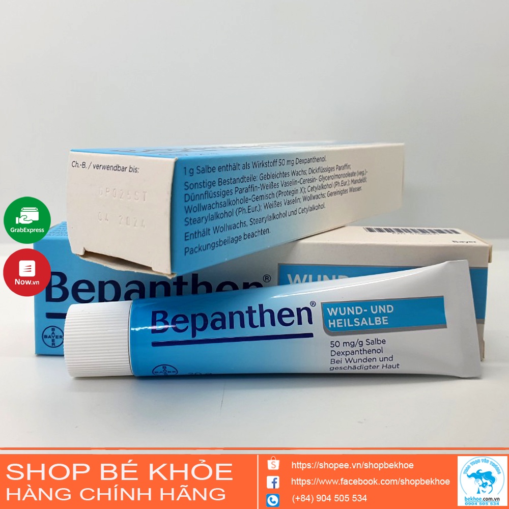 Kem hăm Bepanthen Đức - Bepanthen Wund Und Heilsalbe 20gr