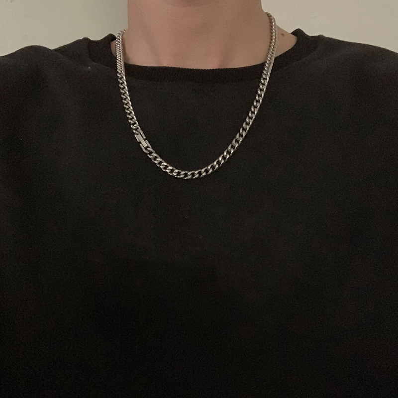 Dây Chuyền Thép Titan Phong Cách Hip Hop Thời Trang Cho Nam Nữ 23573
