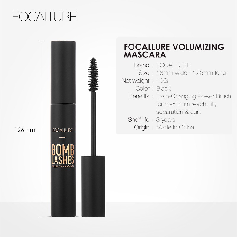 Mascara FOCALLURE làm mi cong dày tự nhiên 10g | BigBuy360 - bigbuy360.vn