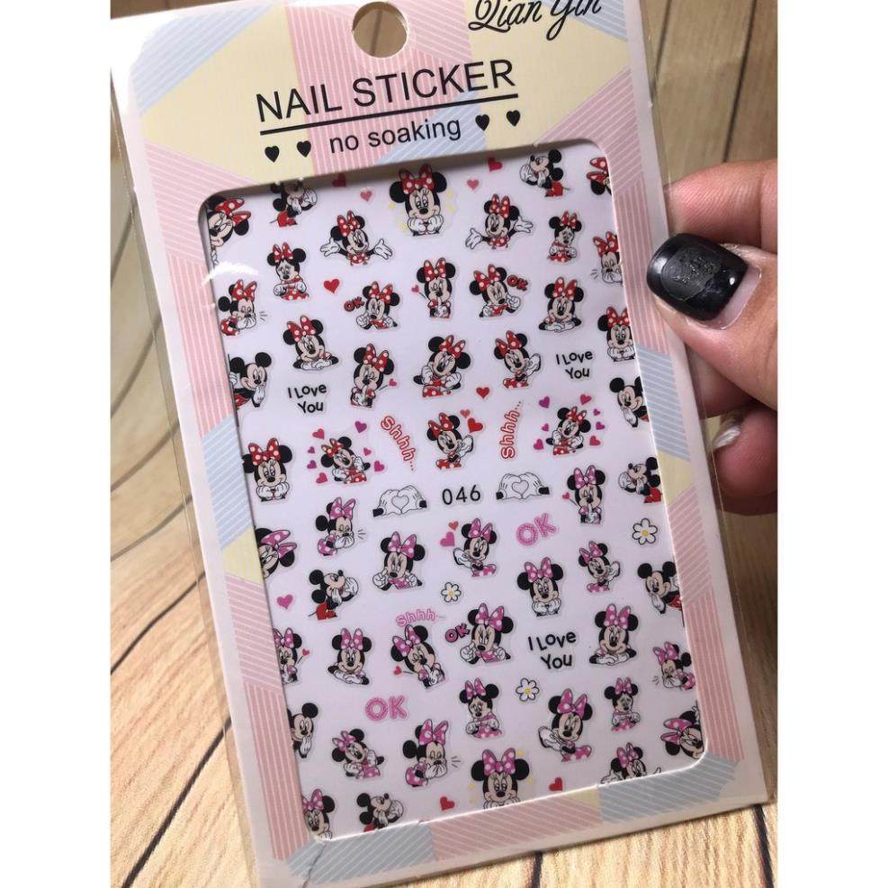 Hình dán móng tay mickey 046