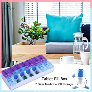 Hộp chia thuốc 7 ngày 14 ngăn tiện lợi