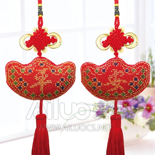 Dây treo Phúc Cườm Đỏ-Vàng 29028