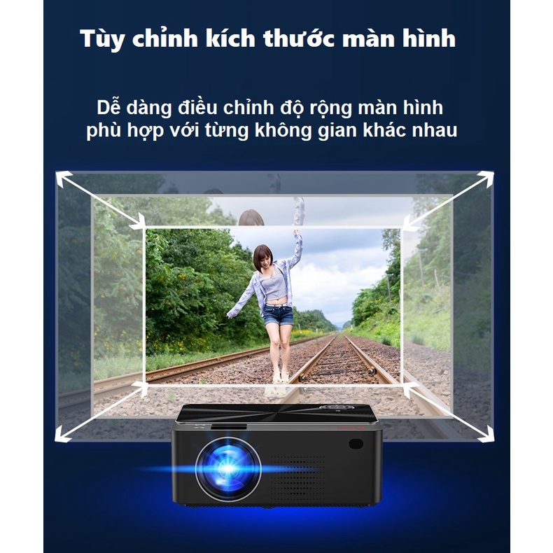 Máy chiếu W2S hệ điều hành Android hỗ trợ kết nối với loa không dây Projector W2S