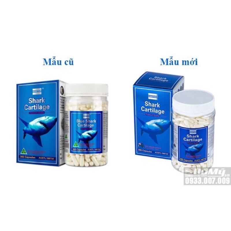 Viên uống sụn vi cá mập shark cartilage 750mg của Úc loại 365 viên