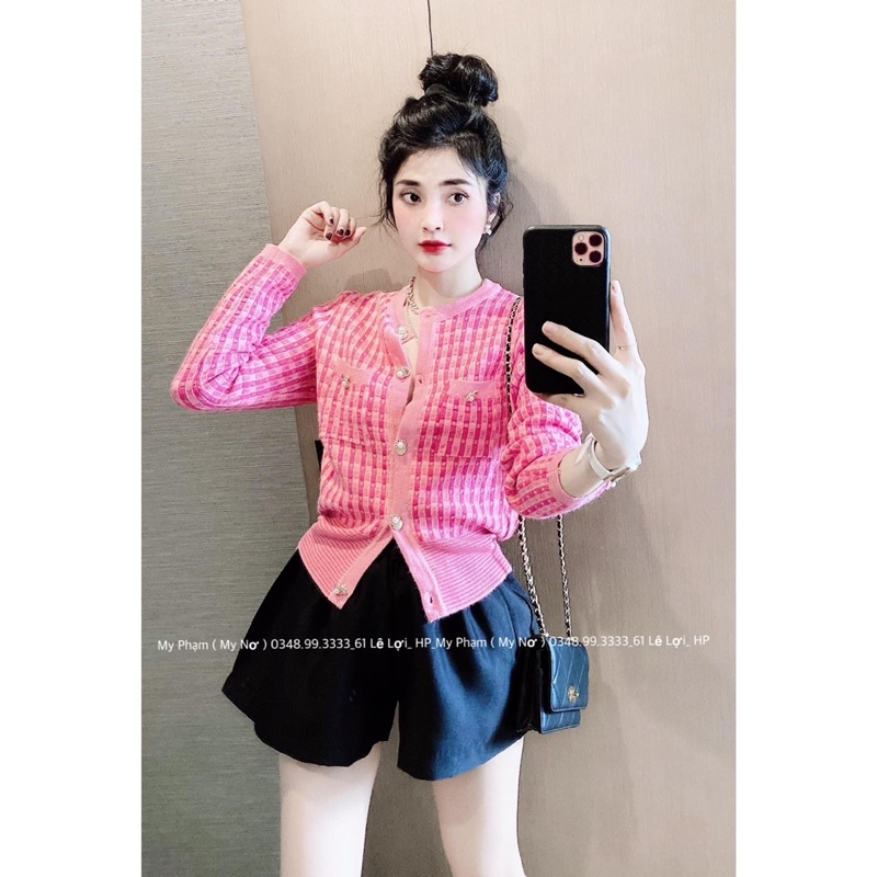 BÁN SỈ ÁO LEN KẺ NHŨ HỒNG CHO NỮ - Loại dài tay | BigBuy360 - bigbuy360.vn