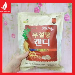 Chính Hãng kẹo hồng sâm không đường 6 năm tuổi hàn quốc bịch lớn 500g