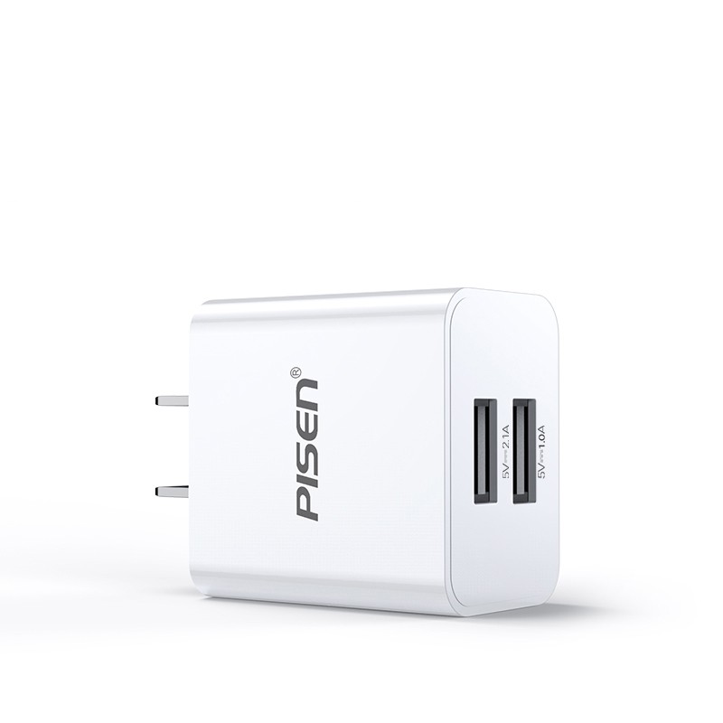 Củ sạc 2 cổng Dual USB cho iPhone/iPad chính hãng Pisen