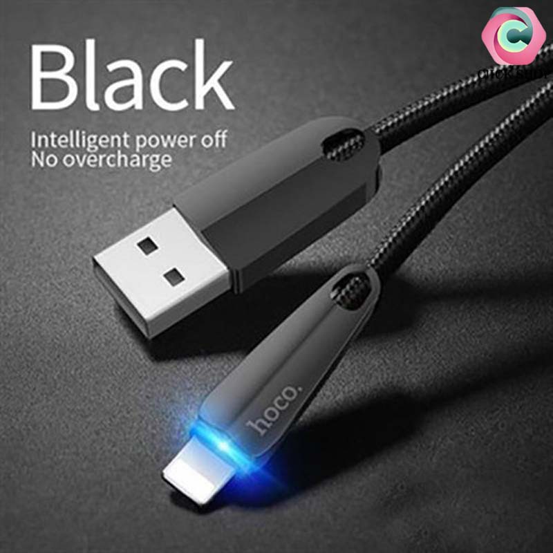 Hoco. u35 cáp sạc iphone hoco u35 tự ngắt dài 1,2m - Dây sạc lightning u35 đèn báo chất liệu dây dù bền và dẻo