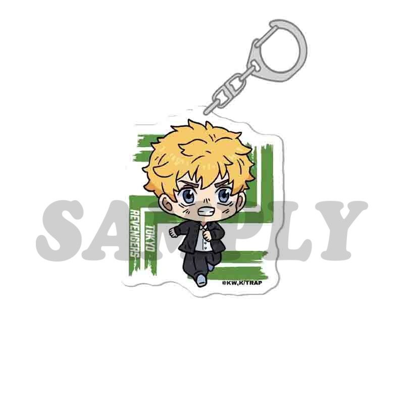 ( Mica trong acrylic ) Móc khóa TOKYO REVENGERS Kịch Trường Của Takemichi ver TOKYO MANJI VUÔNG anime chibi