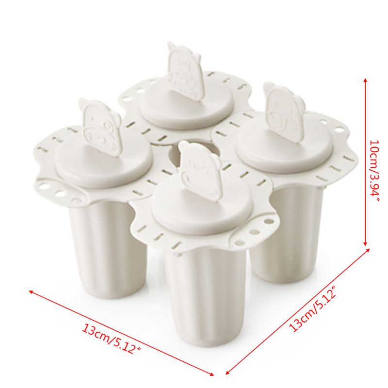 Khuôn Làm Kem Que Hình Động Vật Dễ Thương