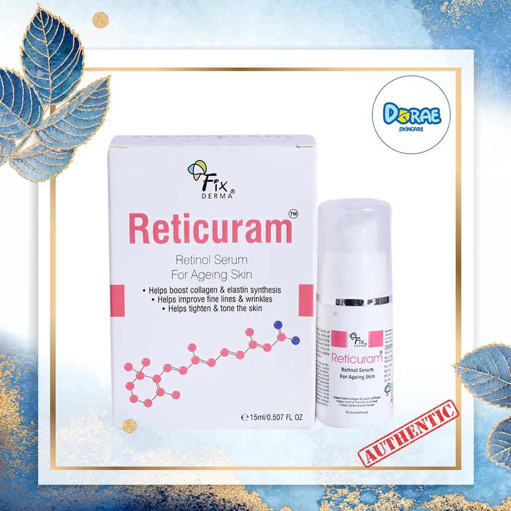 ✅[Chính Hãng Fixderma] Retinol trẻ hóa làn da, phù hợp cả da nhạy cảm Fixderma Reticuram Serum_15ml