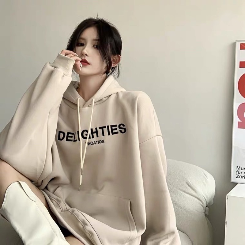 Áo hoodie nam nữ,Áo sweater nỉ nam nữ from rộng Unisex chất nỉ ngoại siêu dày dặn in chữ DELIG