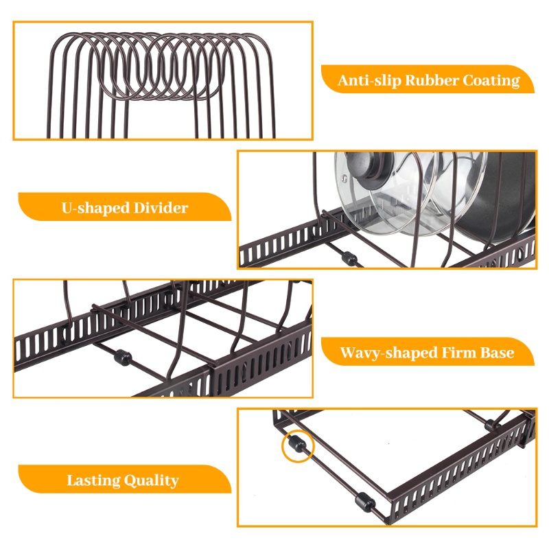 Giá Đỡ Nồi / Chảo Có Thể Điều Chỉnh Độ Dài Tiện Dụng