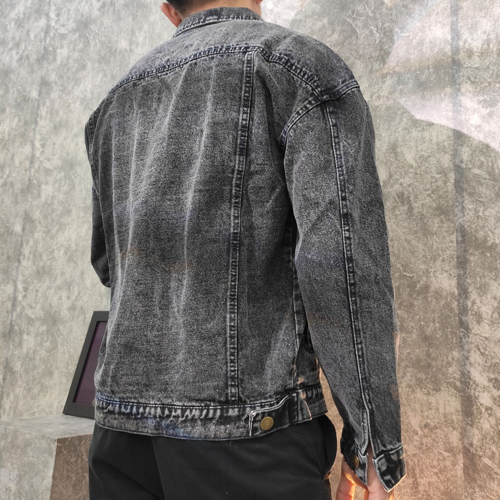 Áo khoác jeans nam xám đậm SS359 [FREESHIP] shop Sunsun chuyên áo jean nam nữ