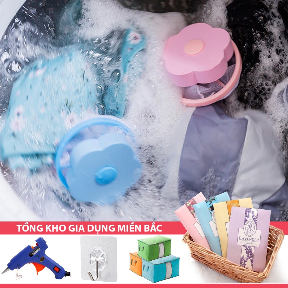 [Tổng Kho Sỉ] Phao Lọc Cặn Bẩn Máy Giặt Thông Minh - Túi Lọc Gom Rác Lông Tóc Trong Lồng Máy Giặt Hình Bông Hoa