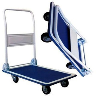 Xe đẩy hàng sàn thép Ninda ND-150S tải trọng 100kg, tay đẩy gấp gọn tiện dụng