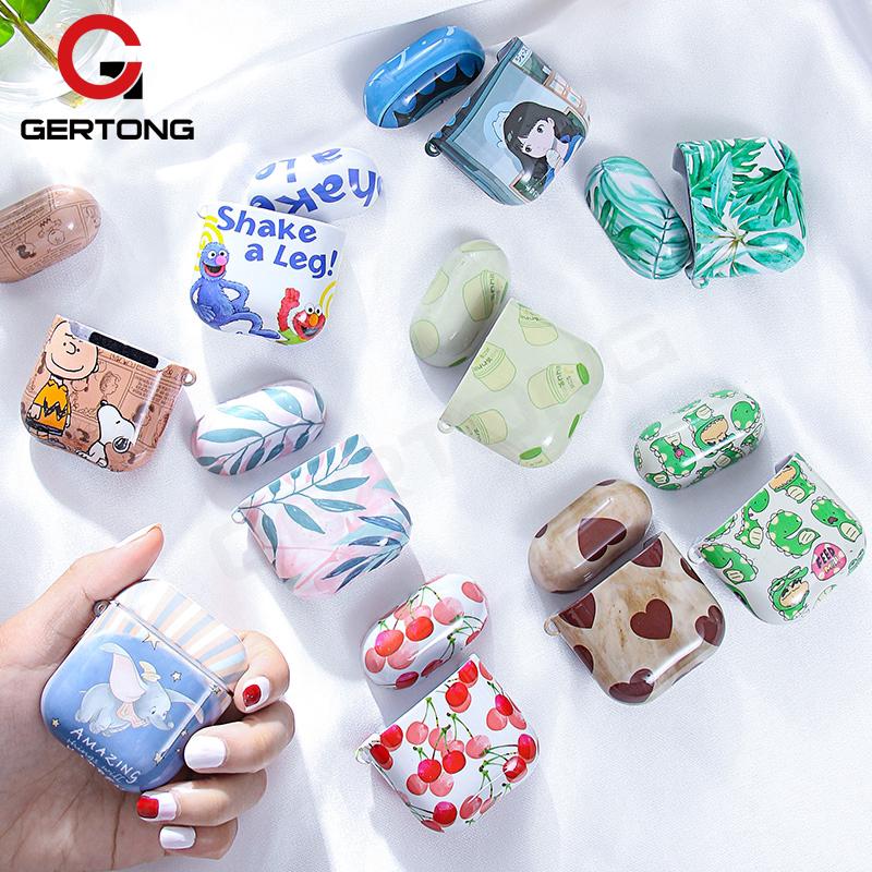 Vỏ bảo vệ hộp sạc không dây  họa tiết dễ thương cho Apple Airpods