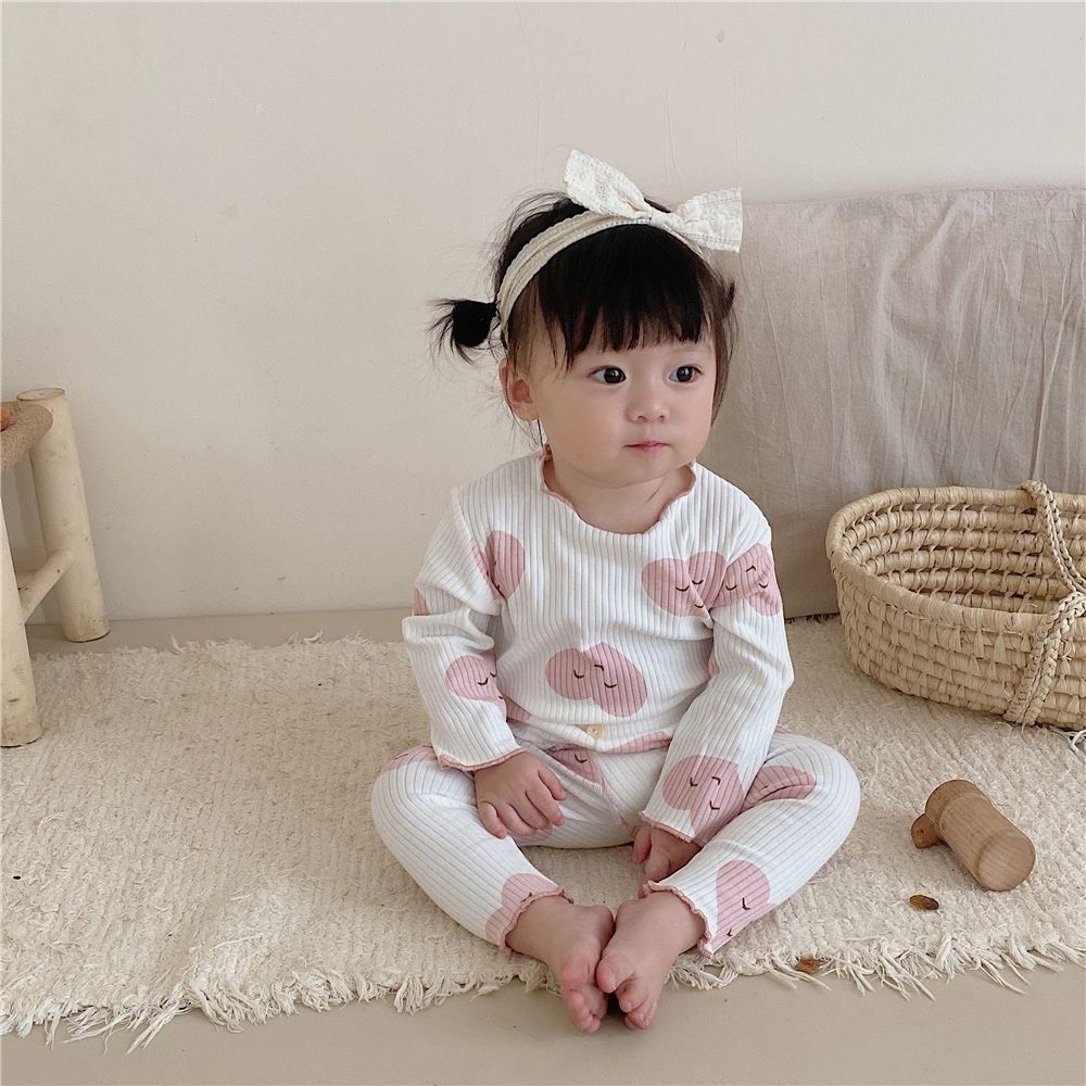 Bộ Quần Áo Thu Đông Dài Tay Cổ Cao Chất Nỉ Lông Nhung 2 Mặt Dày Dặn Ấm Thêu Hình Xinh Xắn Dễ Thương Cho Bé Gái