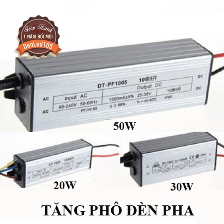 TĂNG PHÔ ĐÈN PHA LED 10W-20W-30W-50W-100W.