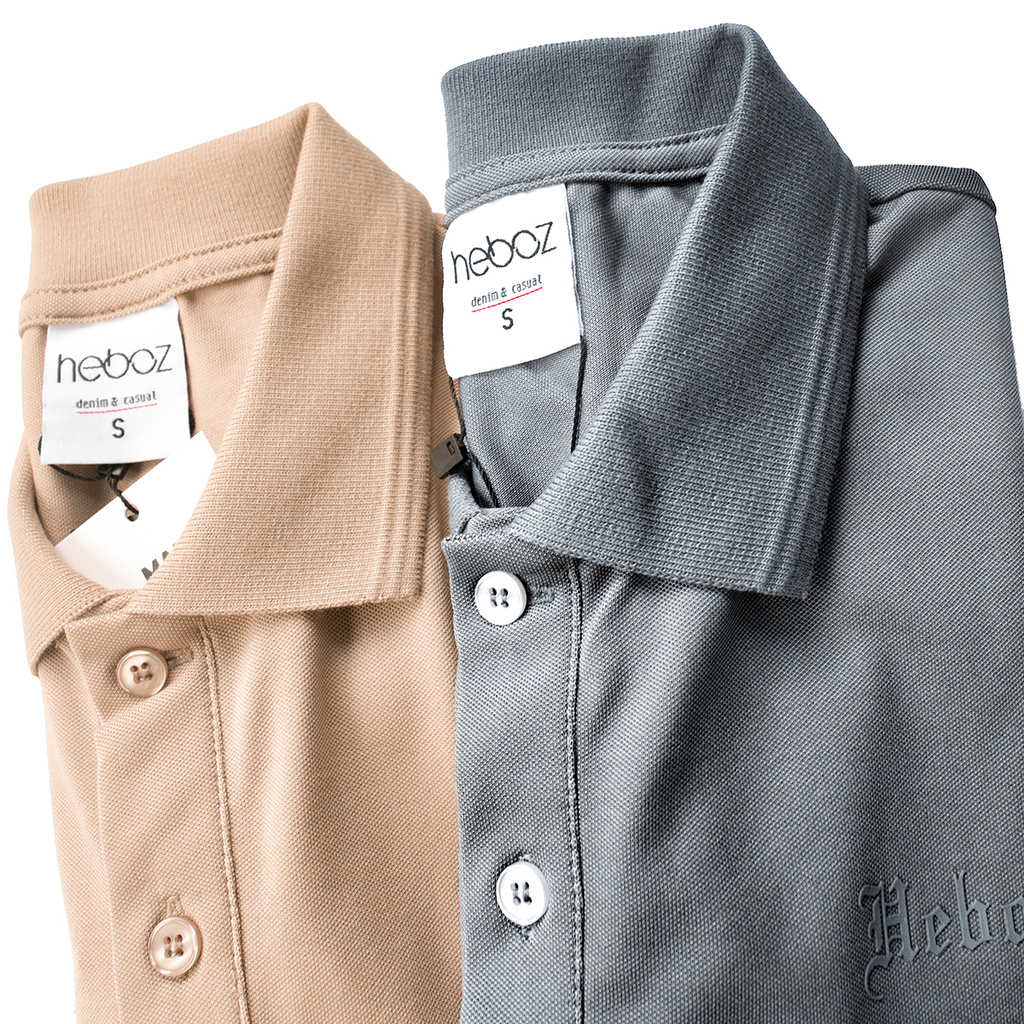 Áo thun polo nam ngắn tay HEBOZ vải cotton pha co giãn 4 chiều đẹp in logo, form slimfit basic - 00000673 | BigBuy360 - bigbuy360.vn