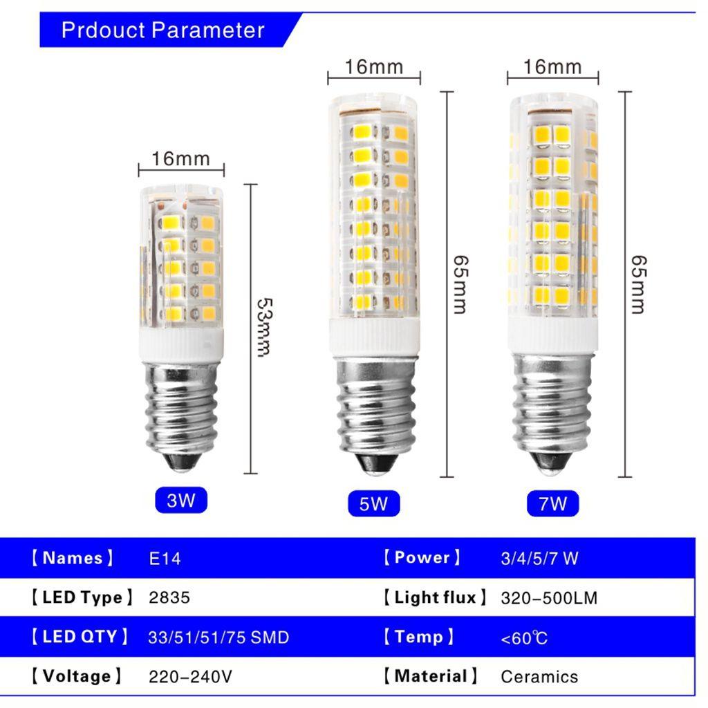 YIYU 1 Chiếc Bóng Đèn Hạt Bắp E14 33 / 51 / 75