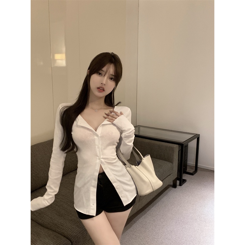 Áo Thun cardigan Mỏng Tay Dài Ôm Eo Thoáng Khí Chống Nắng Dễ Phối Đồ Cho Nữ