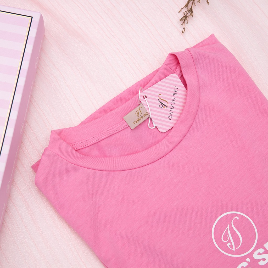 Áo phông nữ - áo TShirt cotton in logo VENUSSECRET cực thời trang và cá tính
