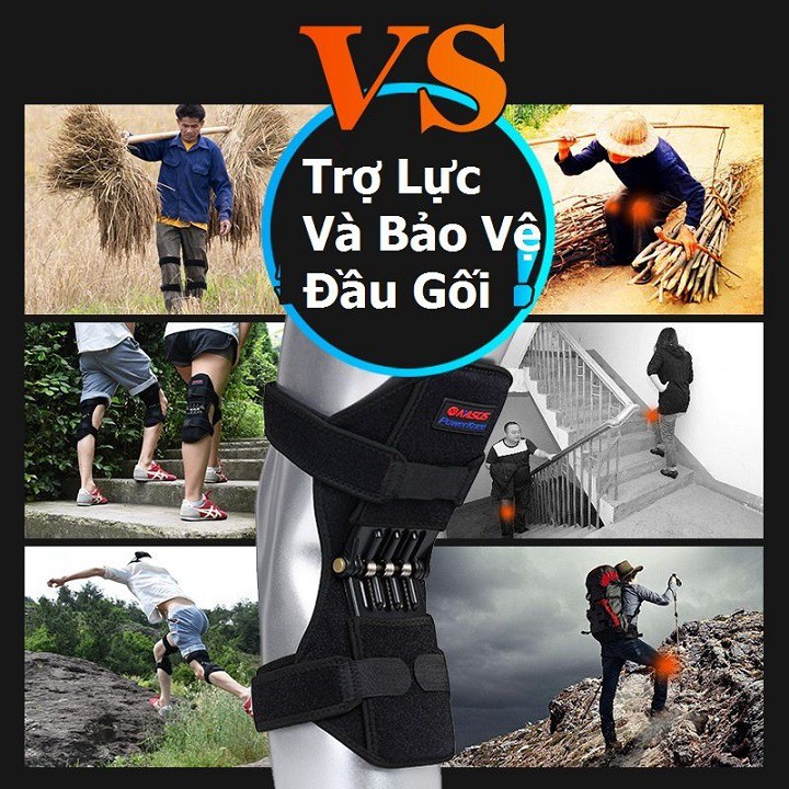 [SALE CHẤT LƯỢNG] KHUNG HỖ TRỢ KHỚP GỐI PowerKnee [TC] - NÂNG ĐỠ ĐÔI CHÂN - KHUNG TRỢ LỰC BẢO VỆ ĐẦU GỐI