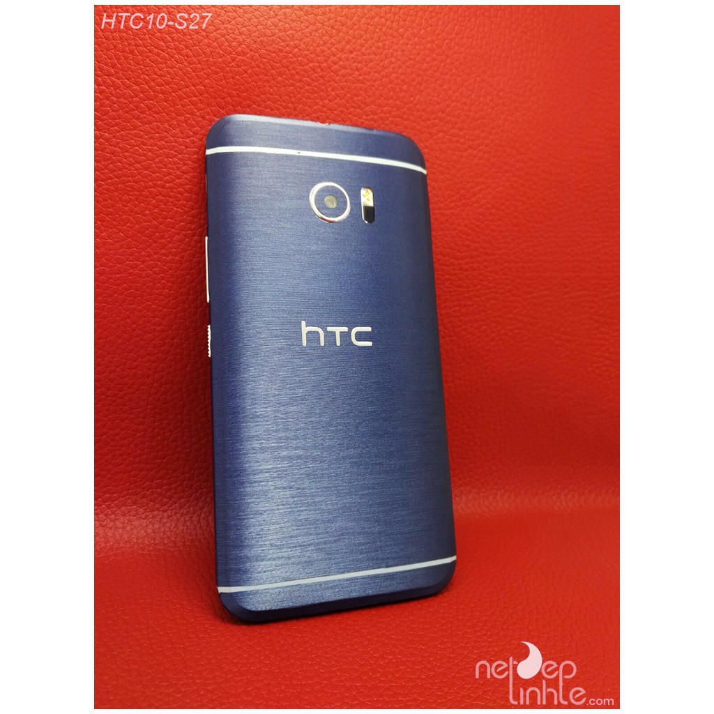[ Hot_Sale ] Skin HTC 10 xanh xước - S27