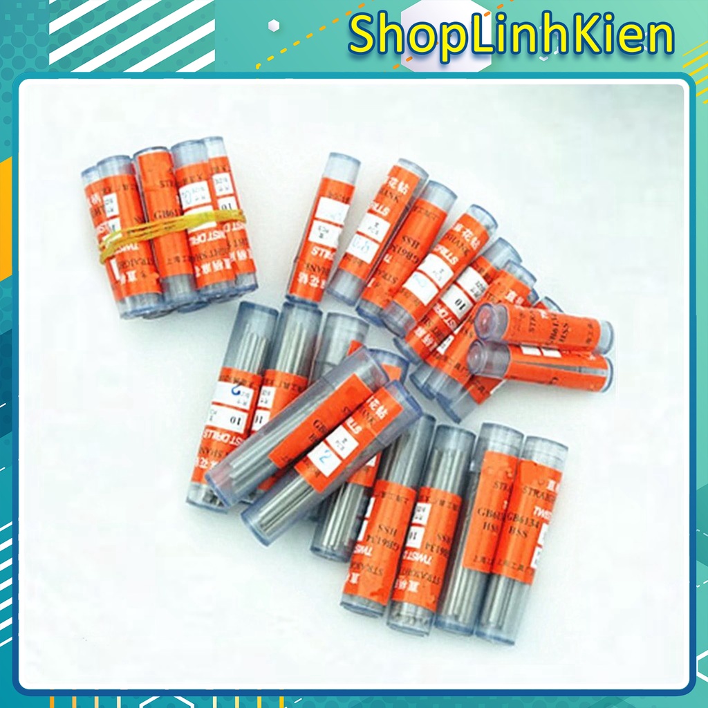 Mũi khoan mạch 0.5-3.0mm/ Mũi khoan phíp đồng đầy đủ các size