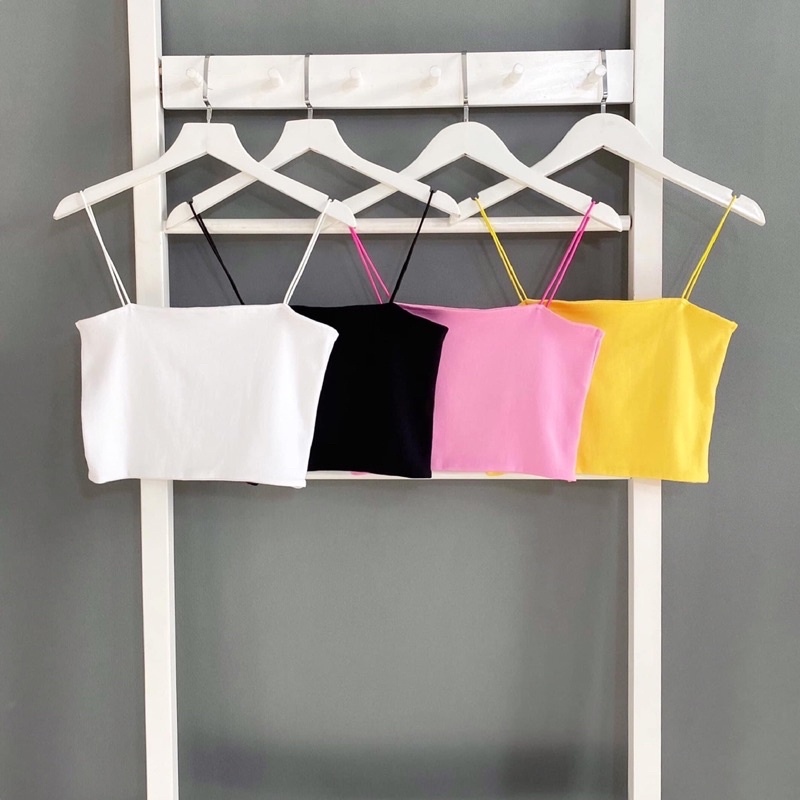 Áo Croptop Hai Dây Nhuyễn Ảnh Thật