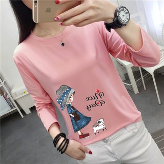 Hàng Có Sẵn Bán Chạy✤Áo Thun Tay Dài Thời Trang Thu Đông 2019 Cho Nữ