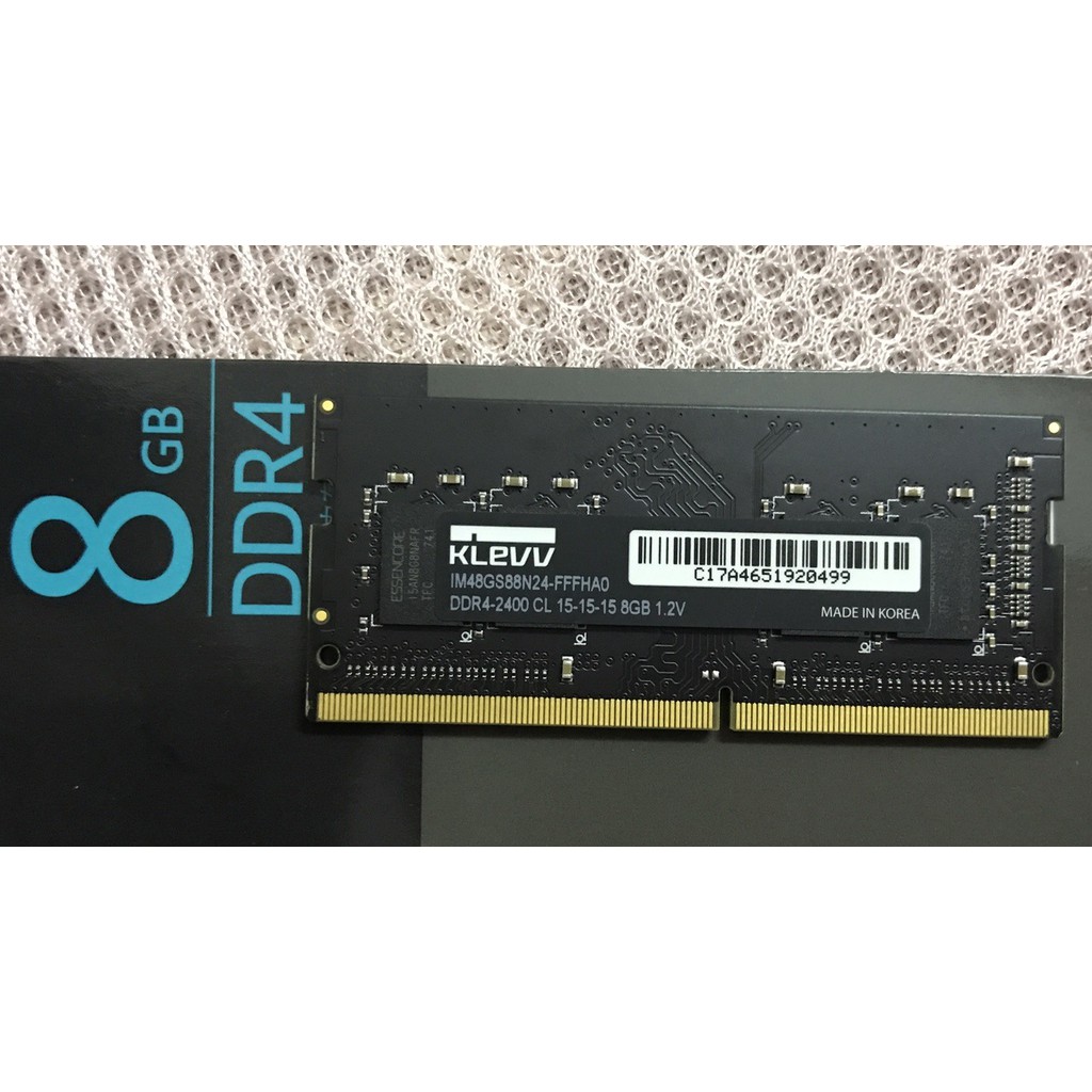 🚀 Ram Laptop Klevv DDR4 8GB Bus 2400GHz 1.2V Sodimm PC4-2400 2666 2133MHz Dùng Cho Máy Tính Xách Tay