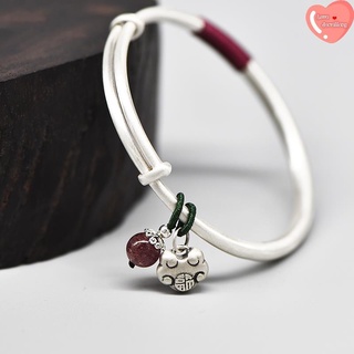 Vòng Tay Mạ Bạc Hình Cá Phong Cách Retro
