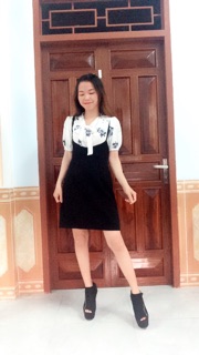 Set yếm & áo sơ mi nơ