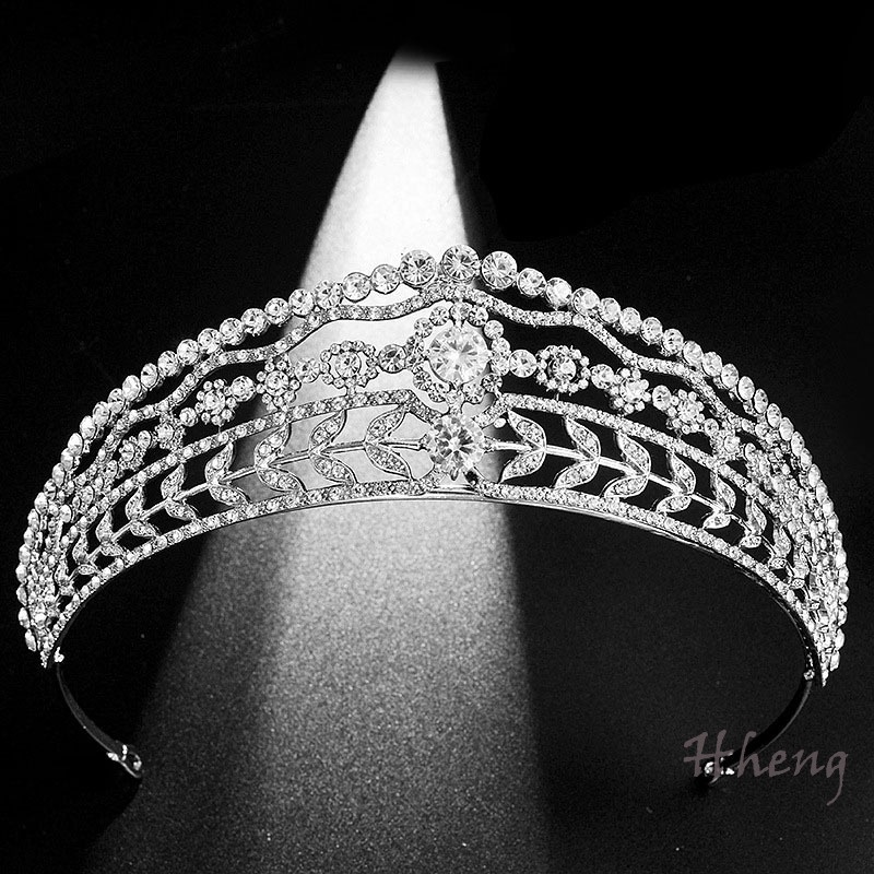 YADORNOS Cài Tóc Hình Vương Miện Công Chúa Đính Đá Zircon Đẹp Mắt