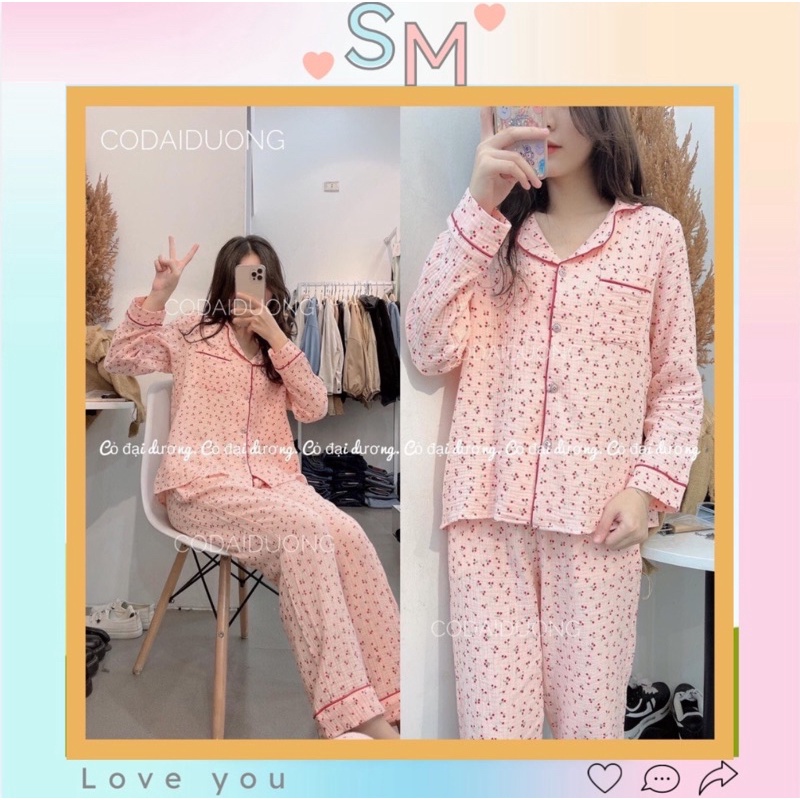 Pijama đẹp bộ đồ ngủ nữ dài cute mặc nhà mùa đông thoải mái dễ thương giá rẻ