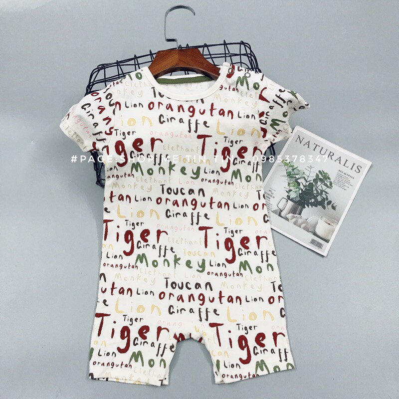 Body đùi cotton cho bé (chữ. 3m,6m,9m,12m,18m)