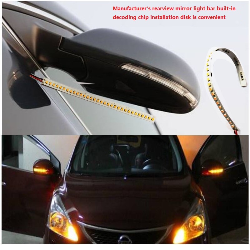 One Cặp Đèn LED Tín Hiệu Xi Nhan DRL Ánh Sáng Trắng / Vàng Chuyên Dụng Cho Xe Hơi