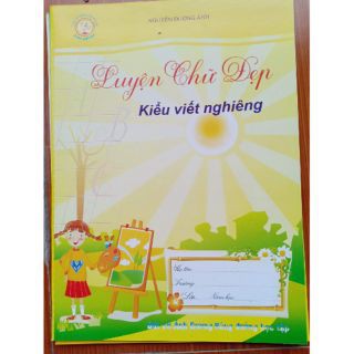 Vở luyện chữ đẹp kiểu viết nghiêng