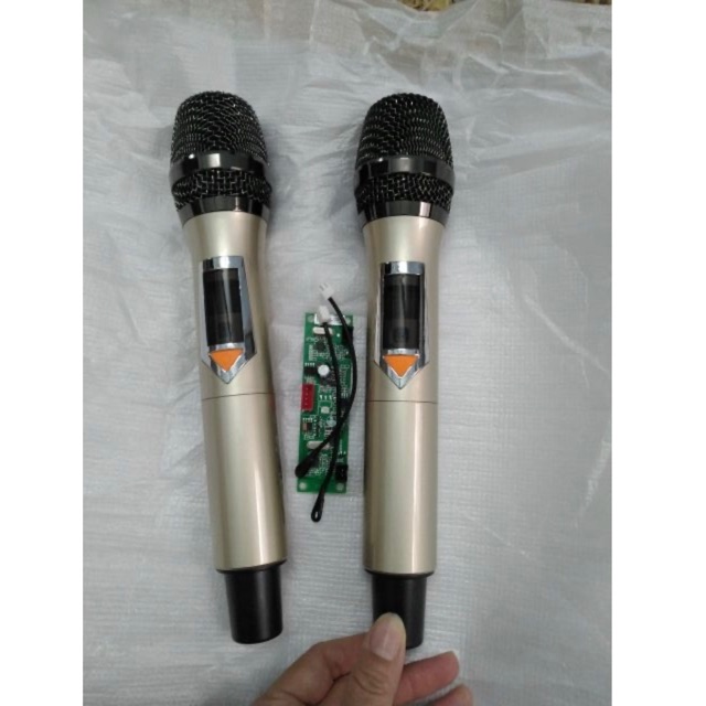 MIC KHÔNG DÂY CHO LOA KÉO-Tay cầm hợp kim -sét tần số