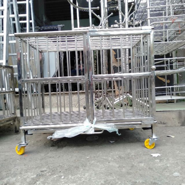 CHUỒNG CHÓ INOX 50*80*75