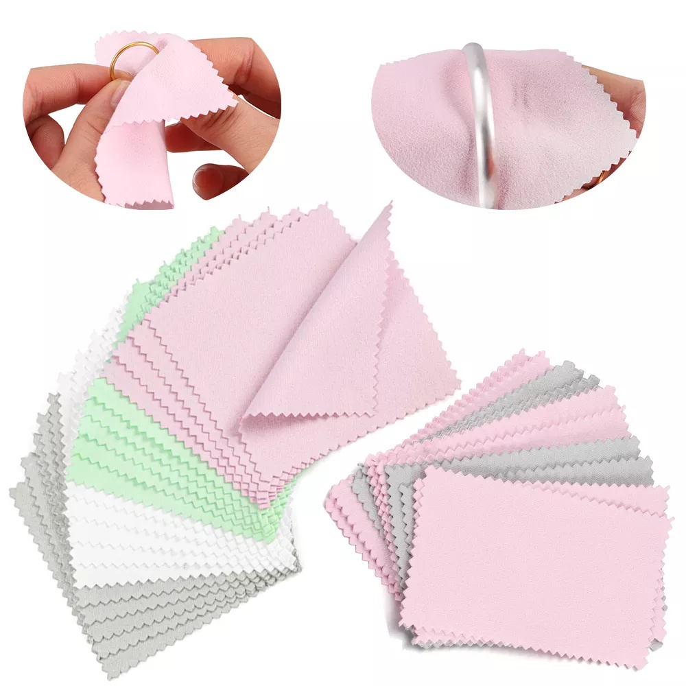 Set 10 Khăn Lau Đánh Bóng Kính/Kính/Điện Thoại Hai Mặt Mềm Mại Chống Mờ
