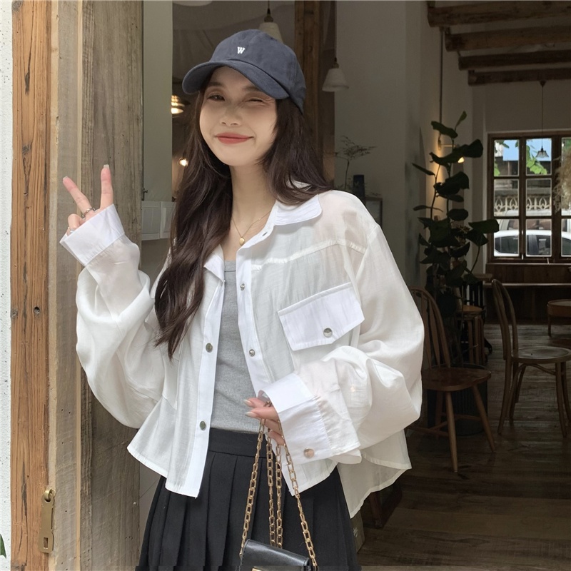 Áo Khoác Sơ Mi Chống Nắng Dáng Rộng Thời Trang Hàn Quốc 53647