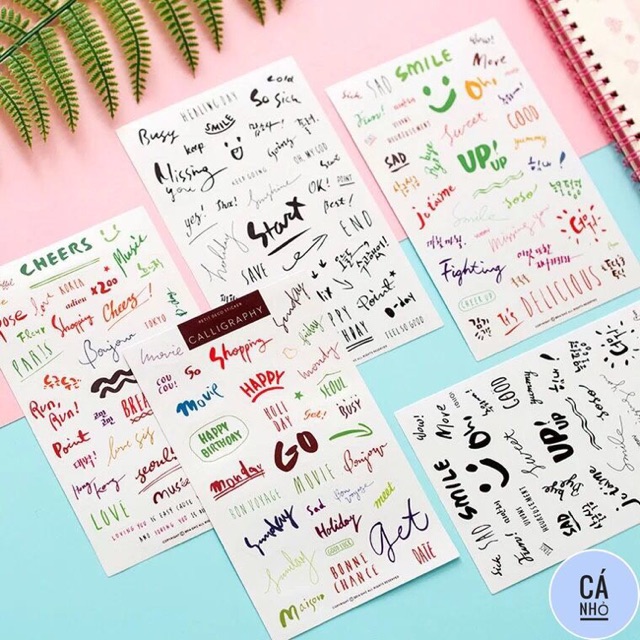 Sticker chữ