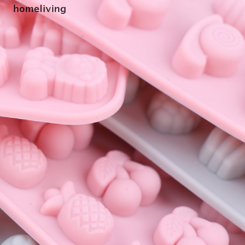 Khuôn Silicone Làm Kẹo / Bánh Hình Động Vật / Trái Cây Mini Dễ Thương